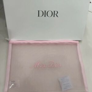Dior Pink Cosmetic Bag